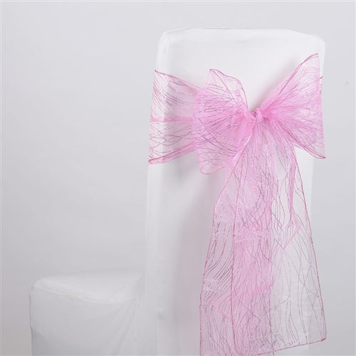 Glitter Sheer Ribbon, Light Pink Sheer Ribbon